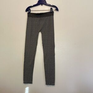 M.Rena seamless grey black stretchy viscose nylon spandex  leggings one  size